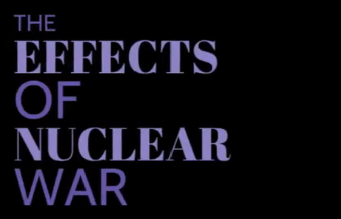 Submission card, The effects of Nuclear war